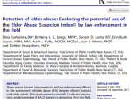 Elder Abuse Suspicion Index