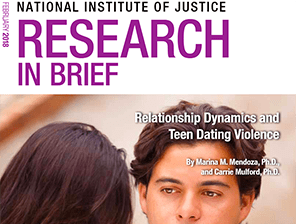 NIJ teen dating violence